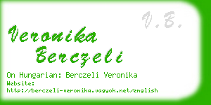 veronika berczeli business card